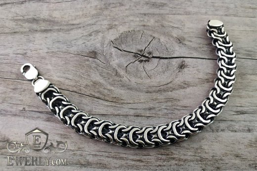 Men's bracelet "Phantom (Ramses and Double stream)" of sterling silver to buy 121031QF